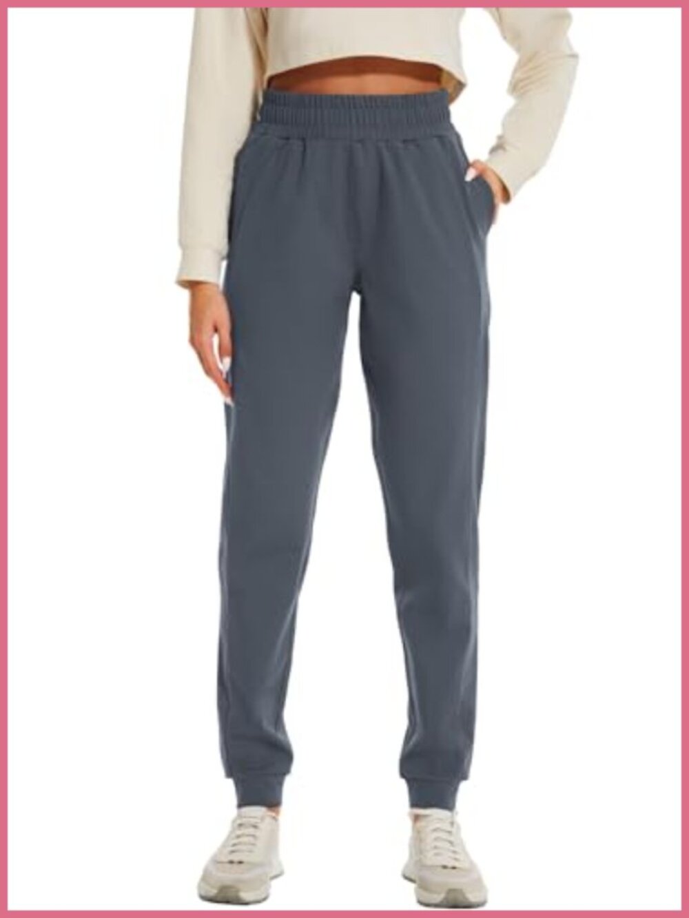 Tall Womens Fleece Lined Sweatpants Joggers with Pockets Workout Pants